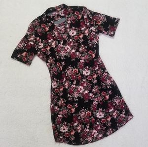 Floral Print Boho dress with chest cage